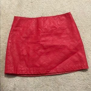 Forever 21 red short skirt